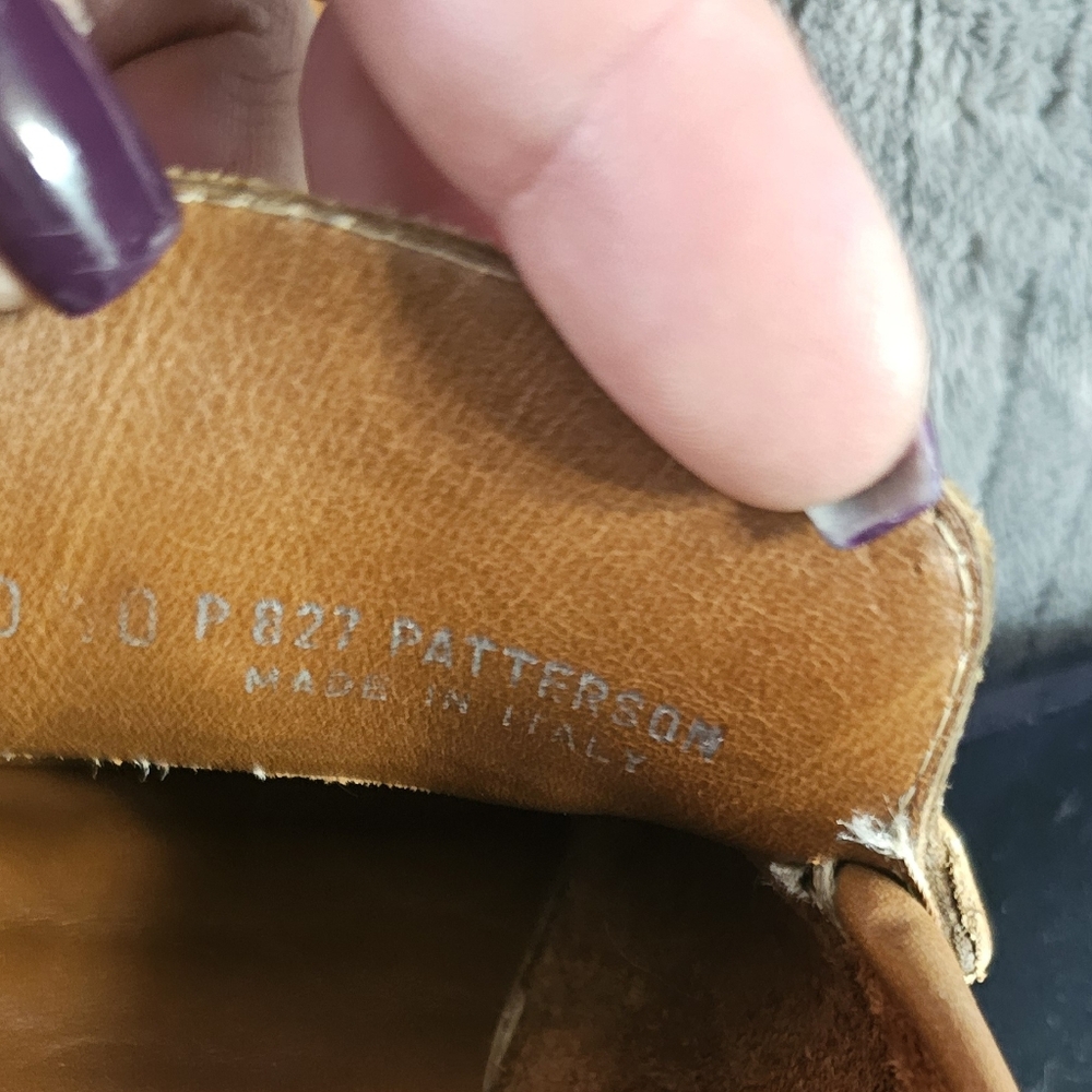 COACH Patterson Men’s Horse but Driving Shoes 10.5 Tan MADE IN ITALY - Picture 12 of 13